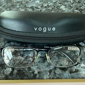 BLACK AND SILVER Vogue prescription eyeglasses